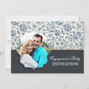 engagement party invitations with photo