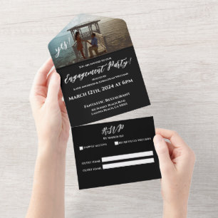 Engagement Party-Photo-Gazebo and dock Backdrop-  All In One Invitation
