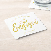 Engagement Party Script Lettering | Gold