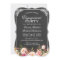 Engagement Party Vintage Pink Floral Chalkboard