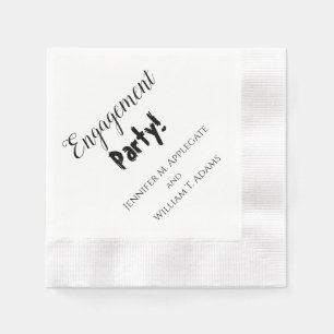 Engagement Party Wedding Napkins Personalized