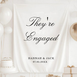 Engagement Party Welcome Tapestry