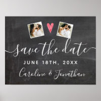 Engagement Photo Prop Chalkboard Save the Date