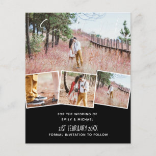 Engagement Photo Save the Date Custom Colour BUDGE