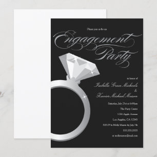 Engagement Ring   Engagement Party Invitation