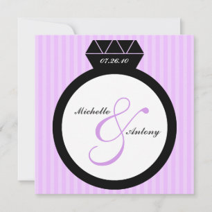 Engagement Ring Save the Date Invitations