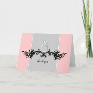 Engagement Shower Thank You Cards {Pink}