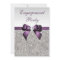 Engagement Silver Sequins Violet Bow
