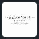 Engagement Sticker<br><div class="desc">Custom Engagement Sticker for candles,  gifts,  etc.</div>