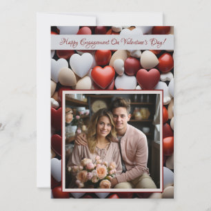 Engagement Valentine's Day Lovecore Personalized 2 Card