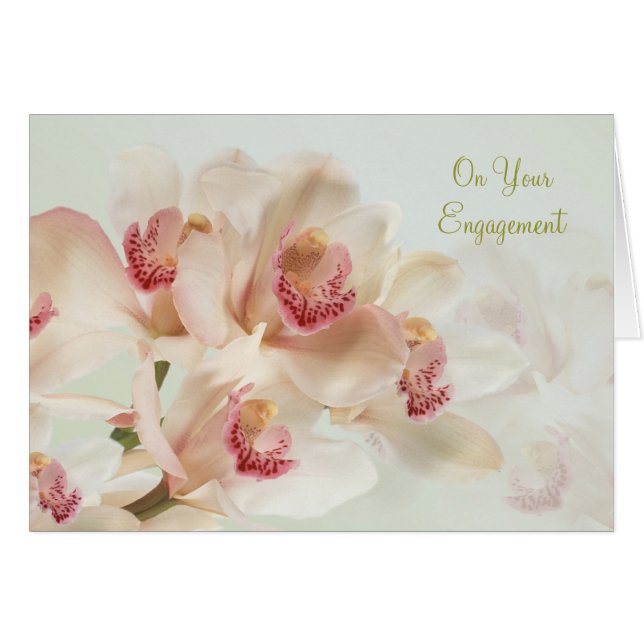 Engagement - White Orchids in full bloom (Front Horizontal)