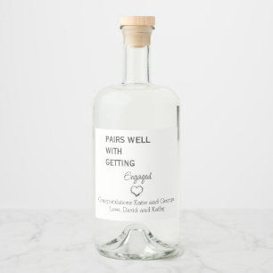 Engagement Wine Label