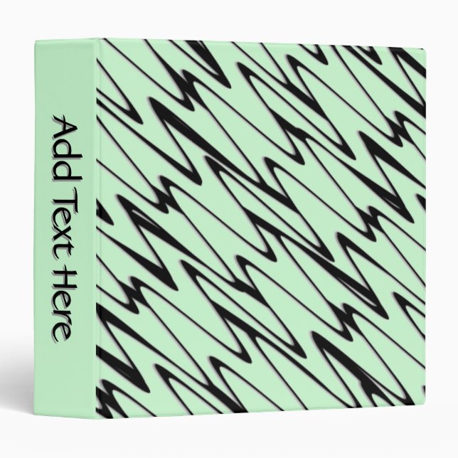 Engaging Mint Green Dynamic Add Text Binder (Front/Spine)