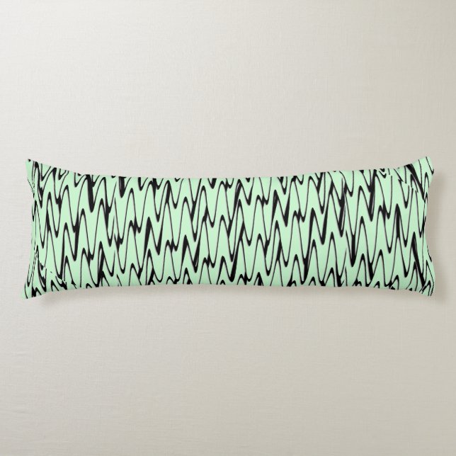 Engaging Mint Green Dynamic  Body Pillow (Front)