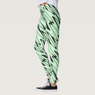 Engaging Mint Green Dynamic  Leggings