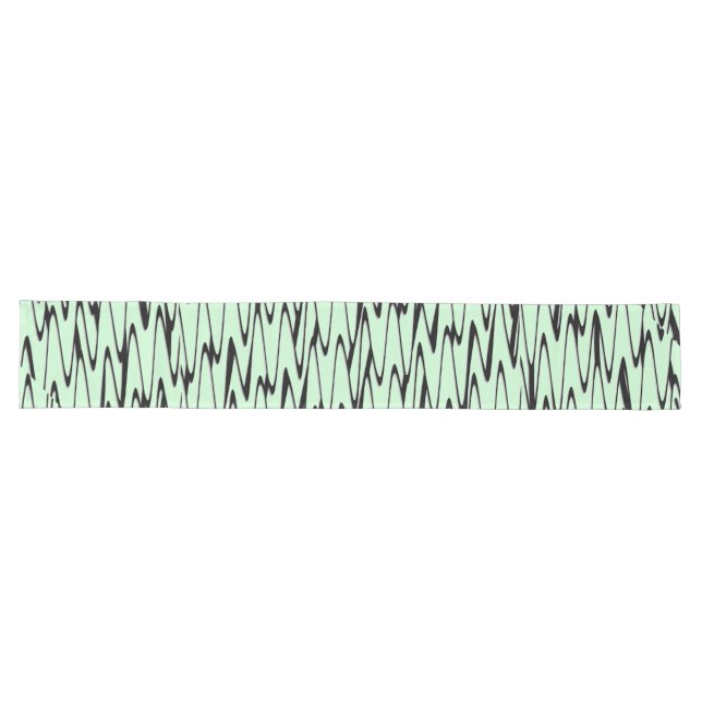 Engaging Mint Green Dynamic  Long Table Runner (Horizontal)