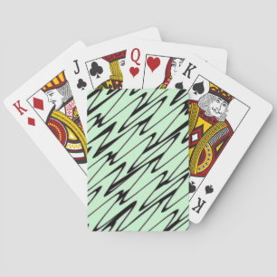 Engaging Mint Green Dynamic Playing Cards