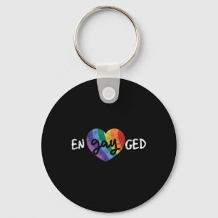 Engayged Lgbt Wedding Party Bachelor Party Gay Eng Keychain