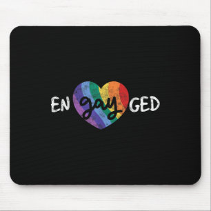 Engayged Lgbt Wedding Party Bachelor Party Gay Eng Mouse Pad