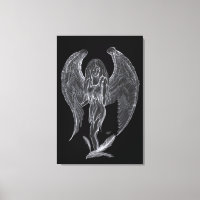 Engel Bleistiftzeichnung Black and white Design