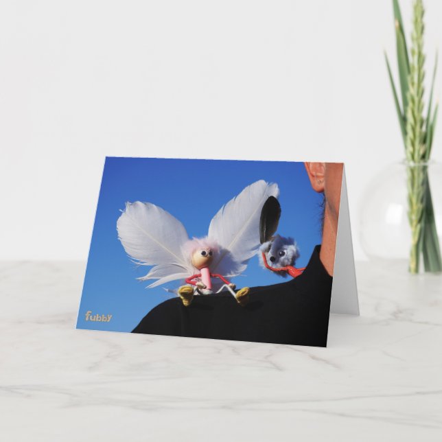 Engel fubby on the shoulder. thank you card (Front)