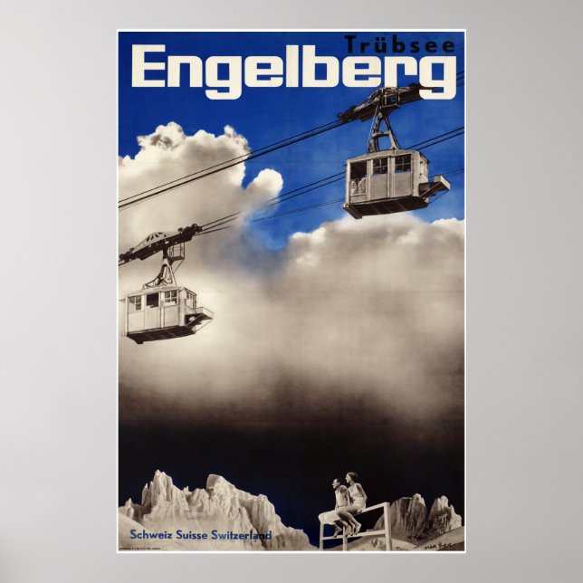 Engelberg, Switzerland,Ski Poster (Front)