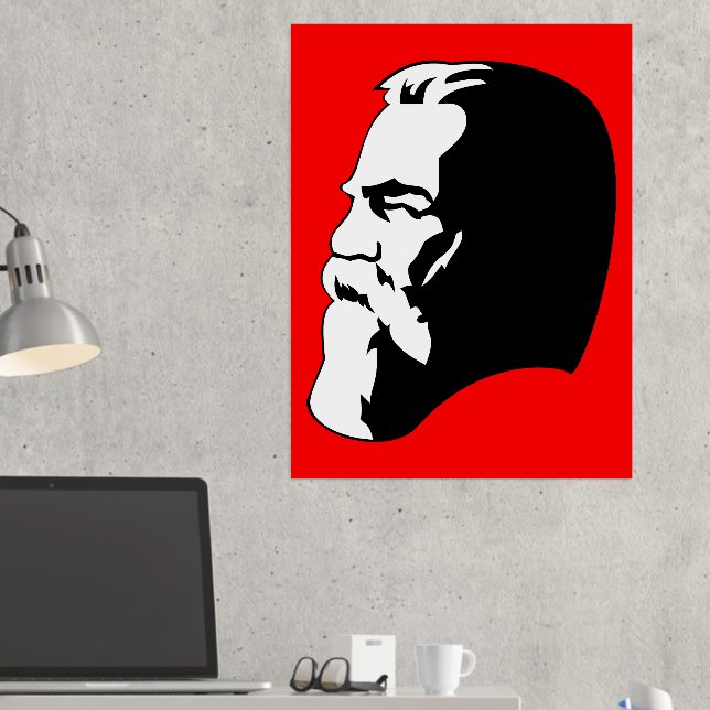Engels, Communism, Socialism, Soviet Union Foil Prints (In Situ (Desk 2))