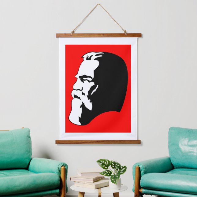 Engels, Communism, Socialism, Soviet Union Hanging Tapestry (Living Room)