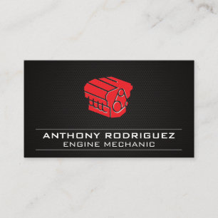 Engine Block   Carbon Fibre Business Card