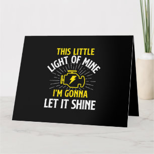 Engine Control Light - Car Guy Auto Mechanic Card