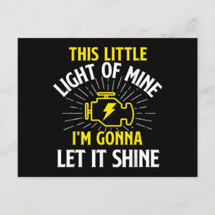 Engine Control Light - Car Guy Auto Mechanic Enclosure Card