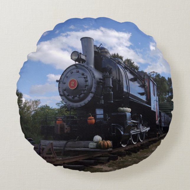 Engine Number 2 Round Pillow (Front)