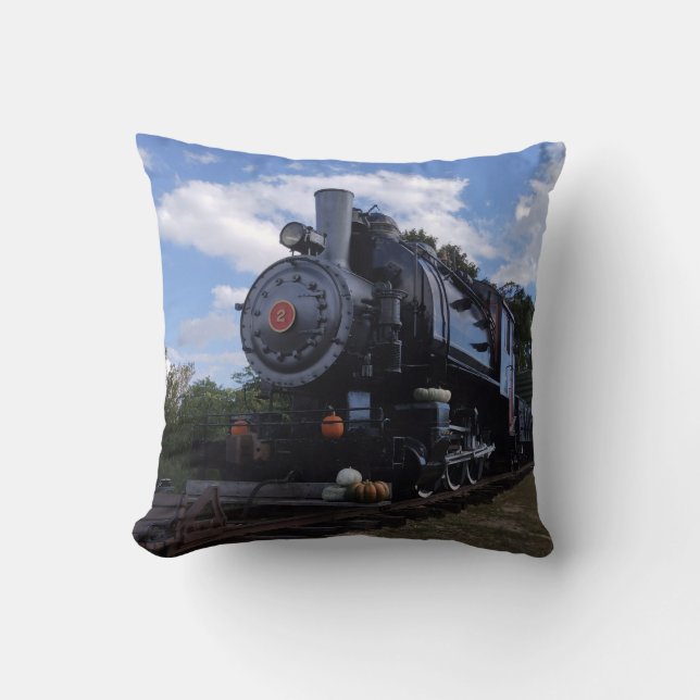 Engine Number 2 Throw Pillow (Front)