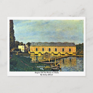 Engine Of The Pump In Marly By Sisley Alfred Postcard
