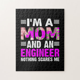 Engineer Art A Mom And An Engineer Jigsaw Puzzle
