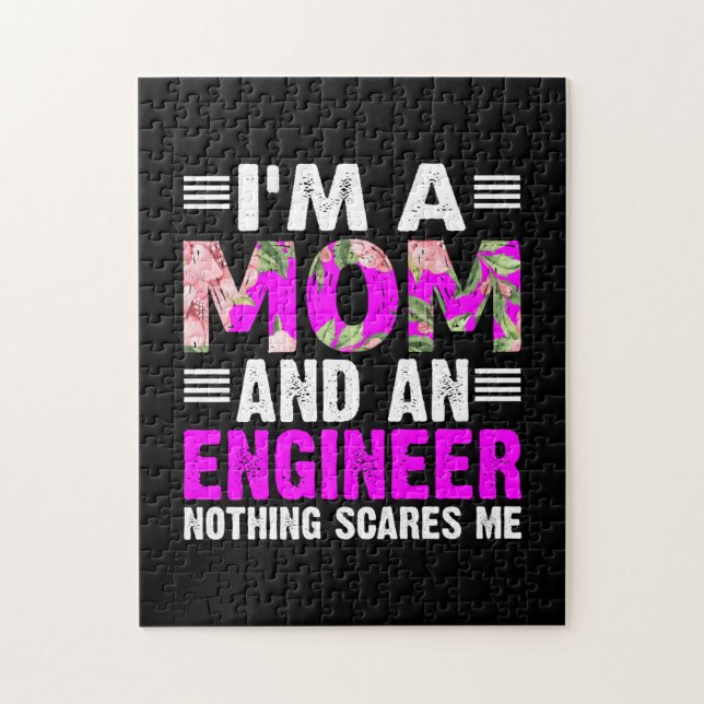 Engineer Art A Mom And An Engineer Jigsaw Puzzle (Vertical)