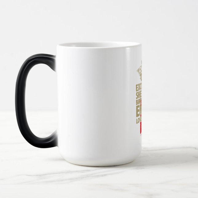 Engineer Art All Moms Give Birth To An Engineer Magic Mug (Left)