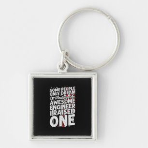 Engineer Art Awesome Engineer Keychain