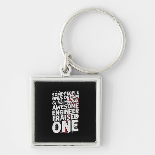 Engineer Art Awesome Engineer Keychain (Front)