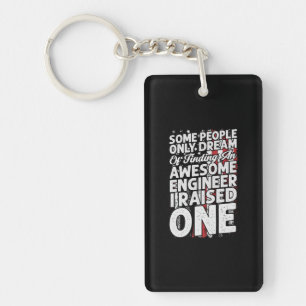 Engineer Art Awesome Engineer Keychain