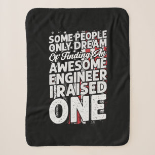Engineer Art Awesome Engineer Sherpa Blanket