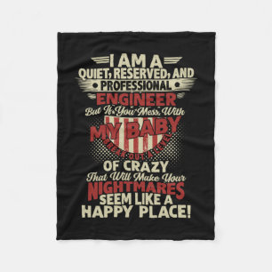 Engineer Art Professional Engineer Fleece Blanket