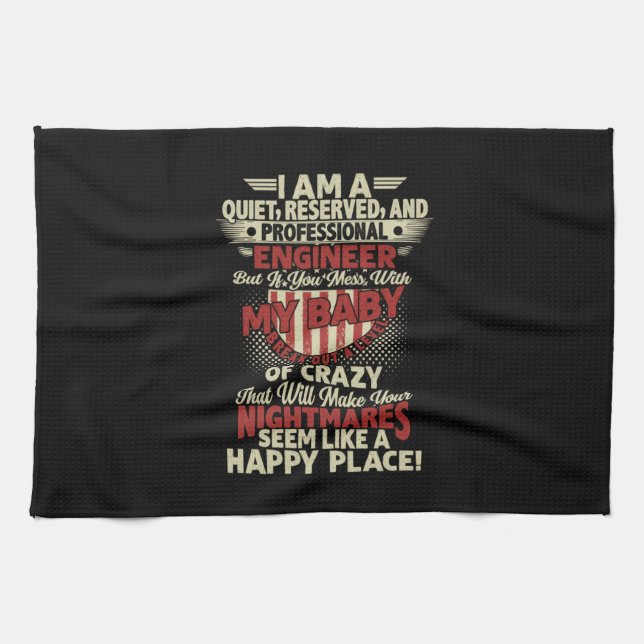 Engineer Art Professional Engineer Kitchen Towel (Horizontal)