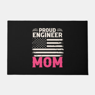 Engineer Art Proud Engineer Mom Doormat