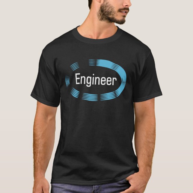 Engineer Blue Oval T-Shirt (Front)