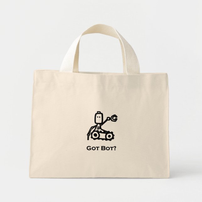 Engineer Bot Got Bot Mini Tote Bag (Front)