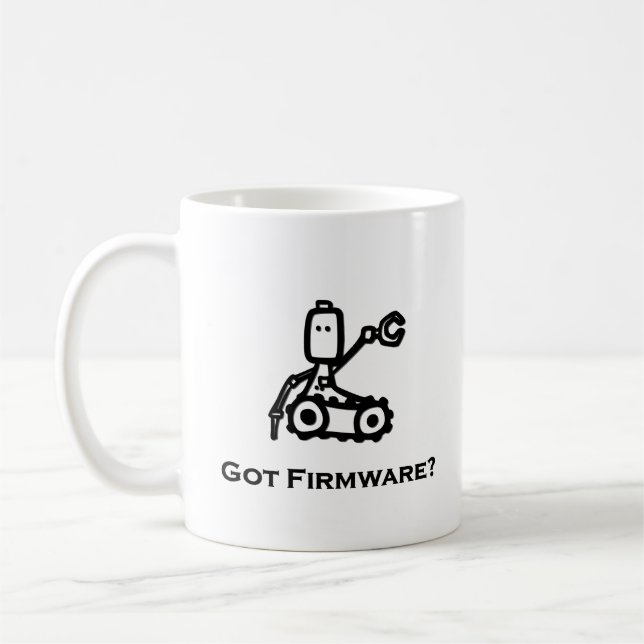Engineer Bot Got Firmware Coffee Mug (Left)
