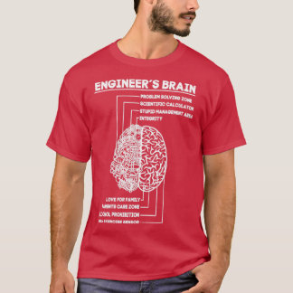 Engineer Brain Funny  Engineering  T-Shirt