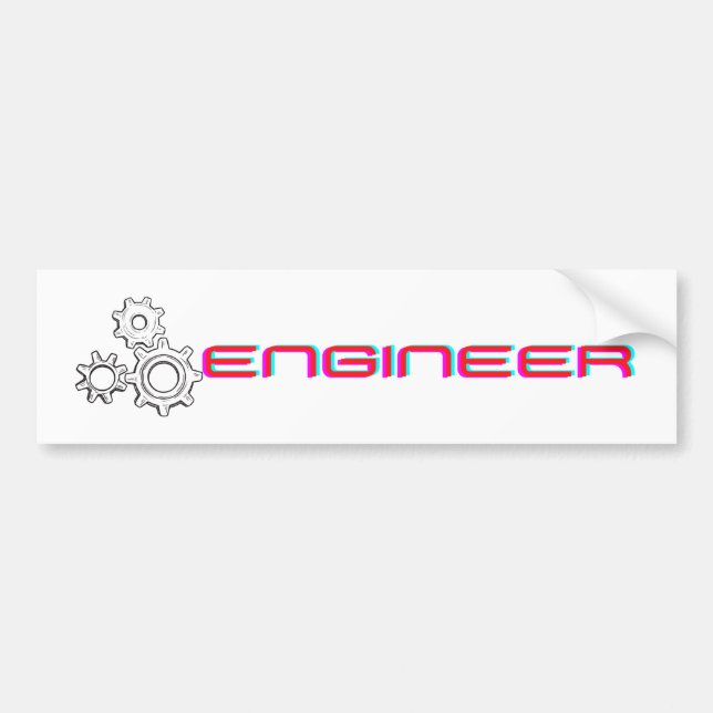 Engineer bumper sticker (Front)