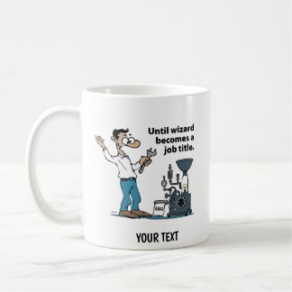 Engineer Cartoon Man Coffee Mug